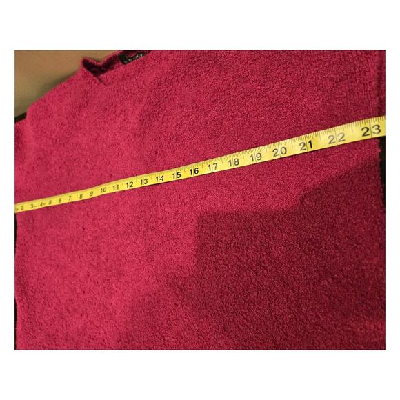 EILEEN FISHER Organic Cotton Crewneck Pullover Sweater Berry XS - Picture 6 of 8